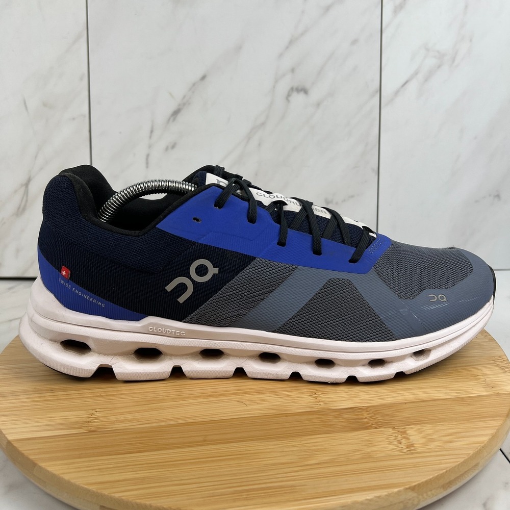 On Cloud Cloudrunner Mens Size 11.5 Metal Midnight Running Athletic Sneaker Shoe